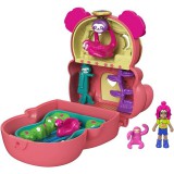 Mattel Polly Pocket: Oda-vissza játékszett - háromujjú lajhár