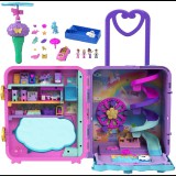 Mattel Polly Pocket üdülőhely bőröndben, 4 pidi baba, 25+ kiegészítő (0194735109067)