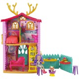 Mattel Royal Enchantimals: Házikó Danessa Deer és Sprint figurával - 53 cm