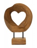 Mauro Ferretti Hasi sculputre teak 20x10x28cm