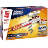 Mauser 98k játék ismétlőpuska– 8x-os nagyítású távcsővel, 10db szivacs tölténnyel | 747 db építőkocka | építőjáték | QMAN 52002