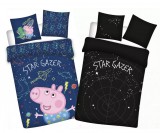 Max.Fashion kft. Javoti Licensed online store H-8000 Szekesfehervar, Szechenyi str. 172. info@javoli.com Peppa malac Star-gazer Sötétben világító gyerek, ovis ágyneműhuzat 100x135cm, 40x60cm
