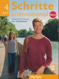 Max Hueber Verlag Katja Hanke: Schritte International Neu 4 Kursbuch+Arbeitsbuch+CD - könyv