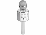 max KM01B Karaoke PARTY mikrofon beépített hangszóróval (Bluetooth, MP3) - Ezüst