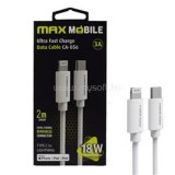 MAX MOBILE Adatkábel CA-001 Lightning-USB-C, 2 m, Fehér (3858892933787)