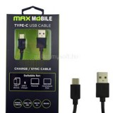 MAX MOBILE Adatkábel USB-USB-C, 2 m, Fekete (3858891941851)