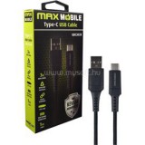 Max Mobile Kevlar UDC3028 1m fekete Type-C - USB adatkábel (3858891947020)
