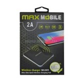 Max Mobile WL-009 2A Qi fekete vezeték nélküli gyorstöltő (3858891947143)