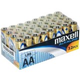 Maxell: Alkáli ceruzaelem 1.5V AA LR6 32db fóliás csomagolásban