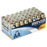 Maxell: Alkáli ceruzaelem 1.5V AA LR6 32db fóliás csomagolásban