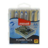 Maxell Alkálielem Power Pack LR-6 AA 24db-os visszazárható átlátszó műanyag dobozban (790269.04.CN)