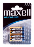 Maxell Battery Alkaline LR-03 AAA 4-Pack Egyszer használatos elem Lúgos