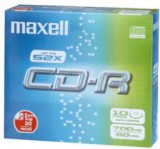 Maxell CD lemez CD-R80 10db/Csomag 52x Slim tok (624003.40.CN)