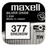 Maxell Elm-gombelem v377 1,55v ezüst-oxid sr626sw varta