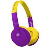 Maxell Fejhallgató, HP-BT350 BT, gyerekeknek, headset, integrált mikrofon, Bluetooth & 3.5mm Jack, sárga-lila (348366)