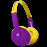 Maxell HP-BT350 KIDZ Bluetooth fejhallgató [Lila/sárga]