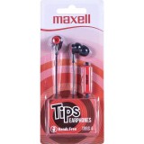 Maxell IN-Tips vezetékes fülhallgató mikrofonnal [piros]