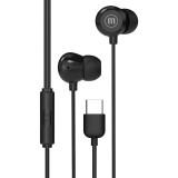 Maxell INBAX Type-C Vezetékes Fülhallgató Mikrofonnal fekete