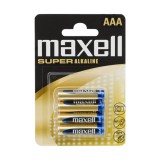 Maxell Mikroceruza elem AAA • LR03 XL Super Alkaline • 1,5V 4 db / bliszter