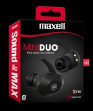 Maxell TWS Mini Duo Earbuds Bluetooth Fülhallgató Fekete