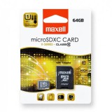 Maxell X-series 64GB micro SDXC + adapter CL10 (80 MB/s olvasási sebesség)