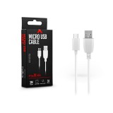 Maxlife 10W USB/microUSB adat- és töltőkábel 3m - fehér