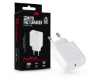 Maxlife MXTC-06 PD+QC 20W gyorstöltő adapter Type-C - fehér