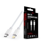 Maxlife MXUC-05 20W PD Type-C/Lightning adat- és töltőkábel 2m - fehér