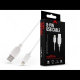 Maxlife USB - Lightning adat- és töltőkábel 1 m-es vezetékkel - Maxlife 8-PIN USB Cable - 5V/2A - fehér (TF-0173) - Adatkábel