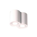 Maxlight BASIC ROUND II mennyezeti lámpa, fehér, 2 db GU10, foglalattal, 2x50W, MAXLIGHT-C0085