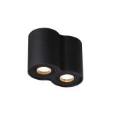 Maxlight BASIC ROUND II mennyezeti lámpa, fekete, 2 db GU10, foglalattal, 2x50W, MAXLIGHT-C0086