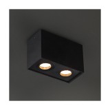 Maxlight BASIC SQUARE II mennyezeti lámpa, fekete, GU10, foglalattal, 1x50W, MAXLIGHT-C0089