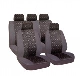 MaxSpeed 9db-os univerzális üléshuzat szett - fekete-szürke