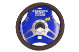 MaxSpeed műbőr kormányvédő - barna - 37-39cm