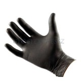 MAXTER GUARDER NITRIL 100 db Púdermentes gumikesztyű vizsgálókesztyű fekete L-es méret