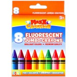 Maxx Creation MaxxCreation: Tömzsi fluoreszkáló zsírkréták - 8 darab