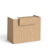 MAYAH Recepciós asztal, 130x64,5 cm, MAYAH "Freedom SV-91", kőris