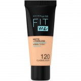 MAYBELLINE FIT ME Mattító alapozó archoz 120 Classic Ivory 30ml (3600531324520)