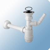 McAlpine mosdó búraszifon 5/4" ø32mm - műanyag mosógépcsatlakozással