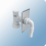 McAlpine mosógép szifon műanyag légbeszívós 32