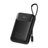 Mcdodo MC-3253 Powerbank integrált kábellel Lightning / 10000mAh 22,5W - Fekete (MC-3253)