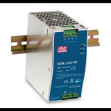 Mean Well DIN sínre szerelhető kapcsolóüzemű tápegység 240W 24VDC (NDR-240-24) (NDR-240-24)