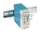 Mean Well MDR-40-12 Mini, DIN sínre szerelhető kapcsolóüzemű tápegység 40 W, 12 V