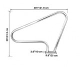 Medence kapaszkodó, medence korlát – 121,9×91,5 cm