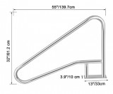 Medence kapaszkodó, medence korlát – 139,7×81,2 cm