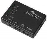 Media-Tech 5 portos HDMI Switch 4K
