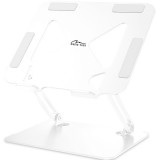 Media-Tech Állítható, ergonomikus laptopállvány 10-17 hüvelykes laptopokhoz, fehér