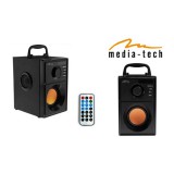 Media-Tech BOOMBOX BT Sztereó hordozható hangszóró Fekete 15 W