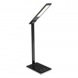 Media-Tech MT221K asztali lámpa QI vezeték nélküli töltő funkcióval fekete (MT221K) - Lámpák