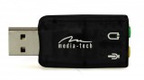 Media-Tech MT5101 Virtu 5.1 USB külső hangkártya fekete